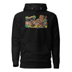 First Run Hoodie – unisex premium pullover hoodie black front